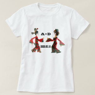 T-shirt Épousant la danse/les cadeaux personnalisés par