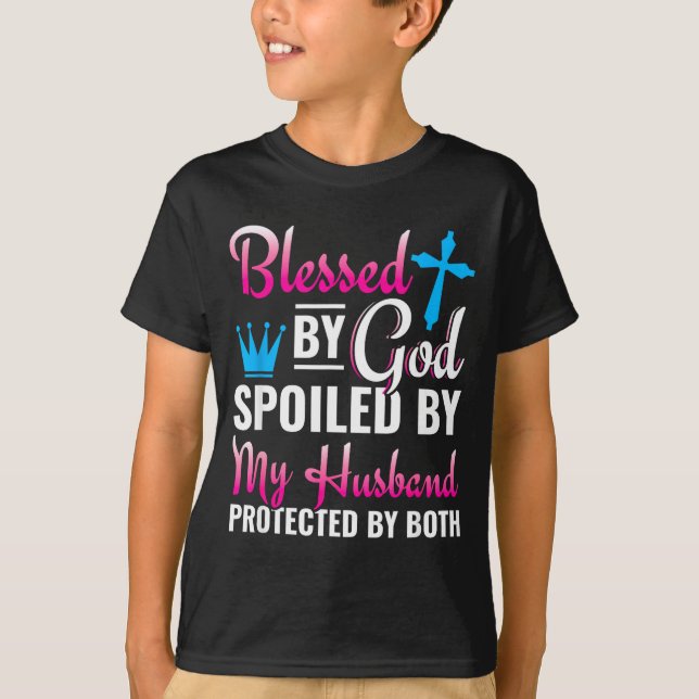 T-shirt Épouse chrétienne Jésus bénit Dieu (Devant)