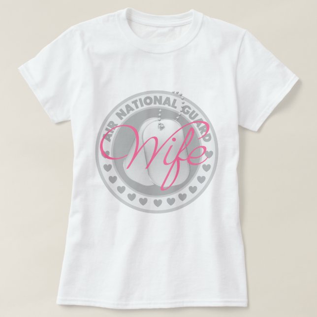 T-shirt Épouse de garde nationale d'air (Design devant)
