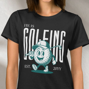T-shirt Épouse de golf personnalisée humour rétro amusant
