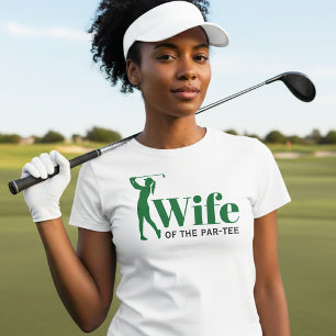 T-shirt Épouse de la fête de golf pour l'enterrement de vi