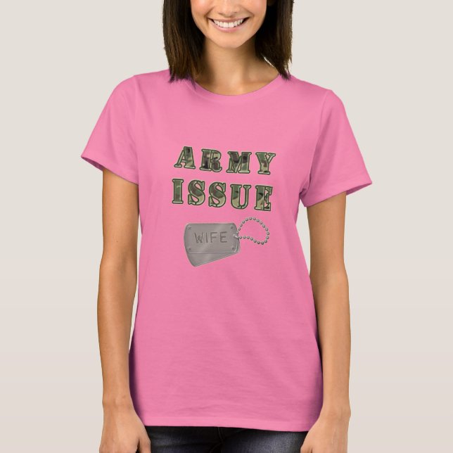 T-shirt Épouse de l'armée (Devant)