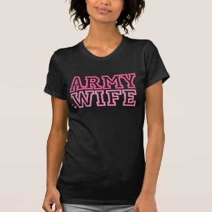 T-shirt Épouse de l'armée (rose)