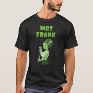 T-shirt Épouse d'Halloween Frankenstein Coup d'accord faci