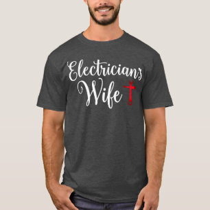 T-shirt Épouse Électricienne Qui Aime Amoureux Amusant Épo