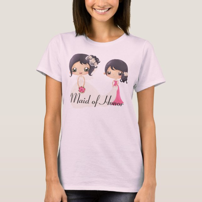 T-shirt Épouse et femme d'honneur (Devant)