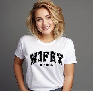 T-shirt 'Épouse établie 2025, Nouvellement mariée'