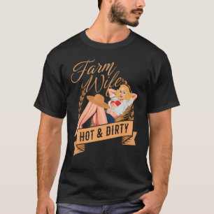 T-shirt Épouse Fermière Épouse Fermière Chaude Et Sale Épo