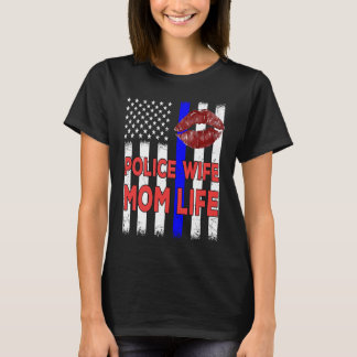 T-shirt Épouse fière d'un policier Vintage pour police