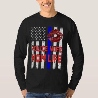 T-shirt Épouse fière d'un policier Vintage pour police