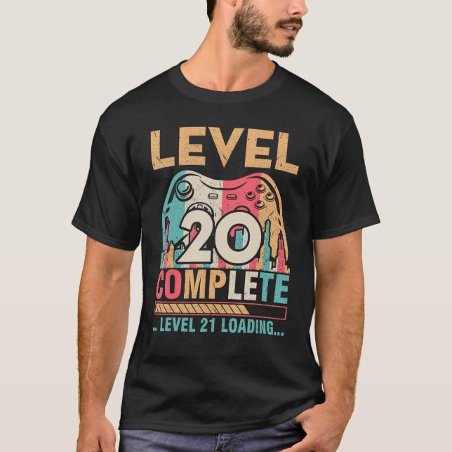 T-shirt Épouse mariée de Gamer Niveau 20 Niveau 2 complet (Devant)