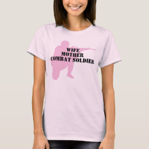 T-shirt Épouse, mère, soldat de combat
