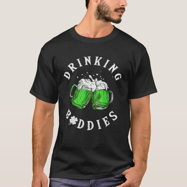 T-shirt Épouses de boisson St Patrick's Day Irish Matching (Devant)
