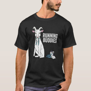 T-shirt Épouses de chèvre coureurs amusant animal de compa