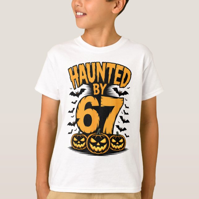 T-shirt Épouvantable Maison Hantée 67 Mème Six Sept 6-7 Dr (Devant)