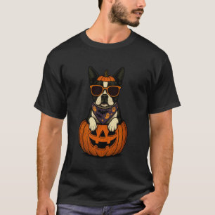 T-shirt Épouvantable Pumpkin Halloween Amoureux des Chiens