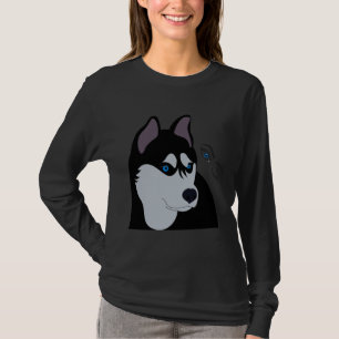 T-shirt Époux Et Bleu Épaule Fille