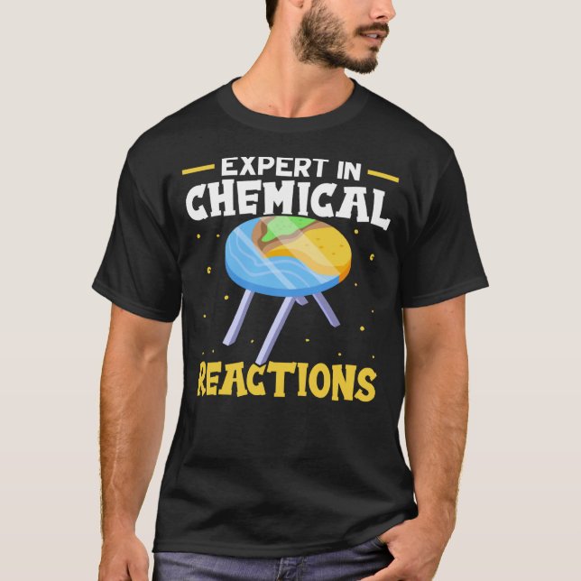 T-shirt Epoxy Woodworking Expert En Réactions Chimiques (Devant)