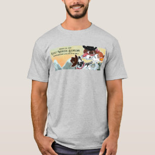 T-shirt Épreuve de force de montagne rocheuse - bannière