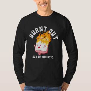 T-shirt Épuisé Mais Optimiste Citation Drôle D'humour