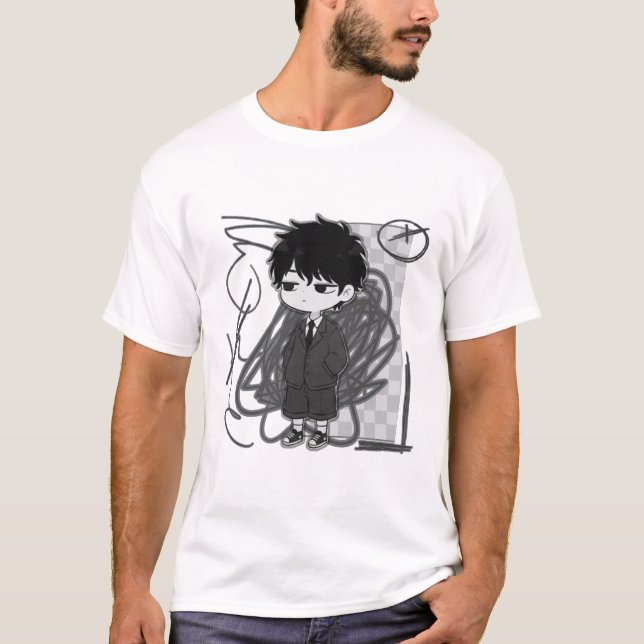 T-shirt Épuisement professionnel Relatable Garçon Chibi Co (Devant)