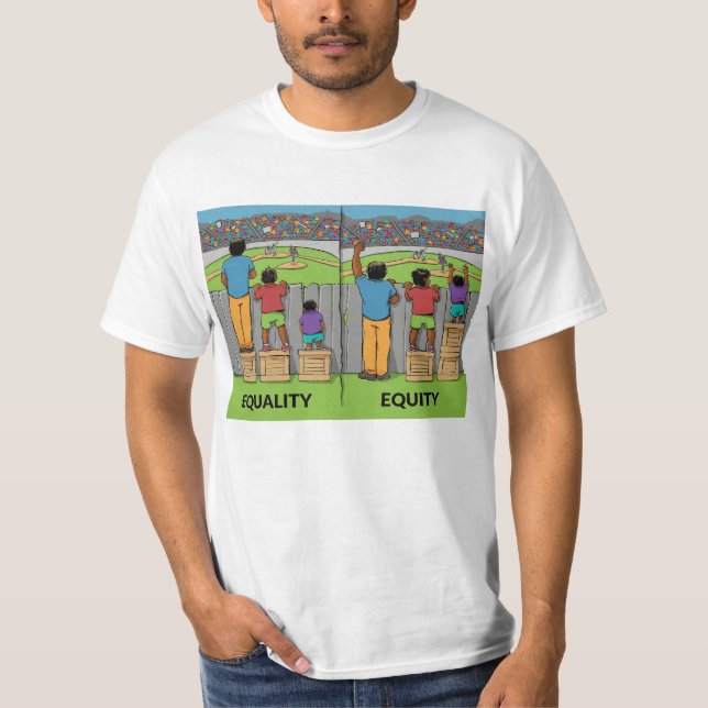 T-shirt Equality vs Equity – Inspiring Social Justice  (Devant)