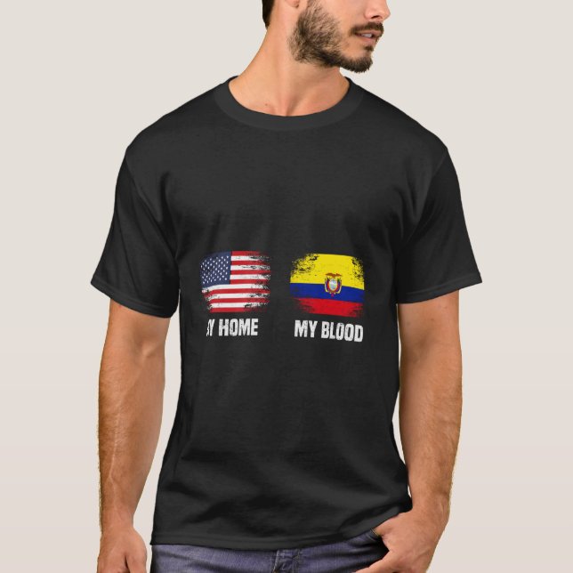 T-shirt Equateur Chemise Equateur Chemise Drapeau Ma maiso (Devant)