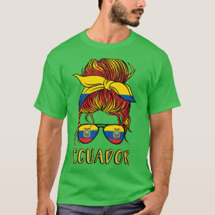 T-shirt Equateur Drapeau de la Coupe du Monde de football