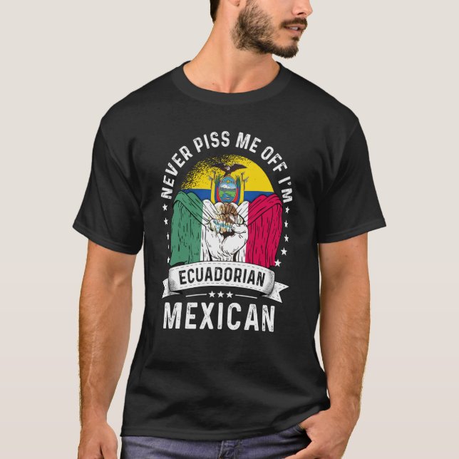 T-shirt Equateur Drapeau Mexique Humour de la fierté citoy (Devant)