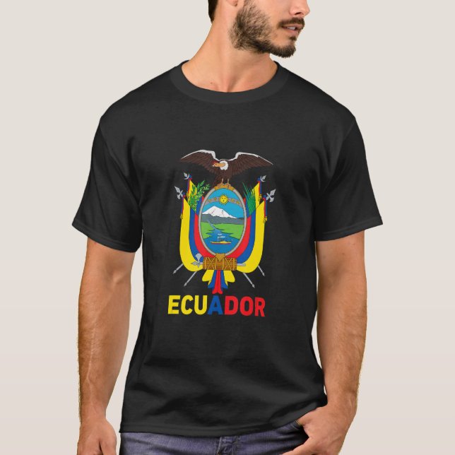 T-shirt Equateur Fierté Equatorienne Adultes Femmes Hommes (Devant)