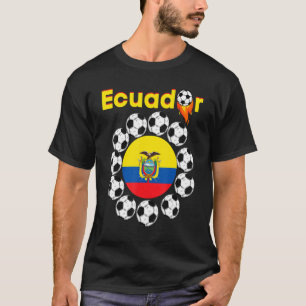 T-shirt Equateur Flag Football Teams Futball Fan Soccer