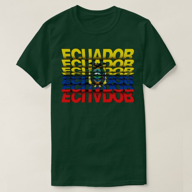 T-shirt Equateur - Retard de texte (Design devant)