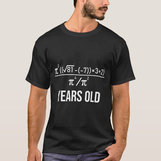 T-shirt Équation de 50 ans drôle 50e anniversaire Math  (Devant)