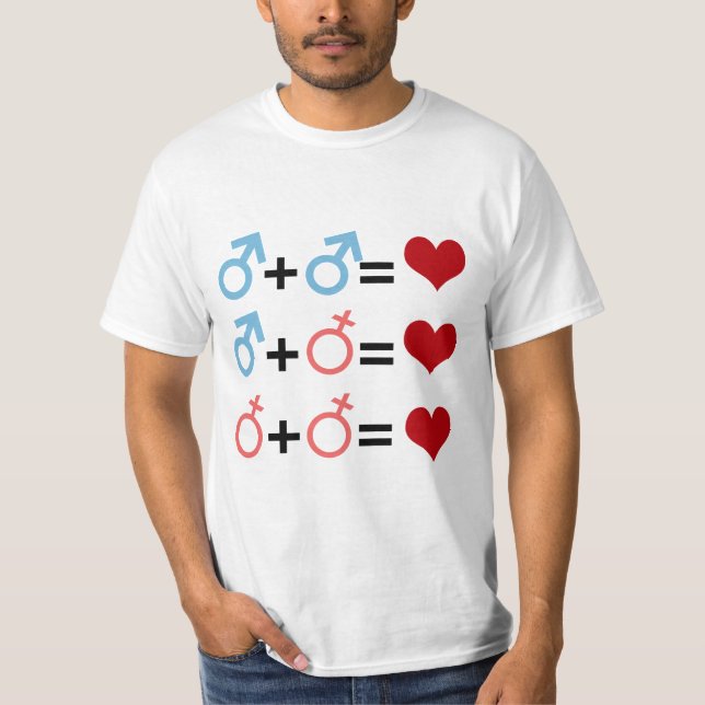 T-SHIRT ÉQUATION DE L'AMOUR (Devant)