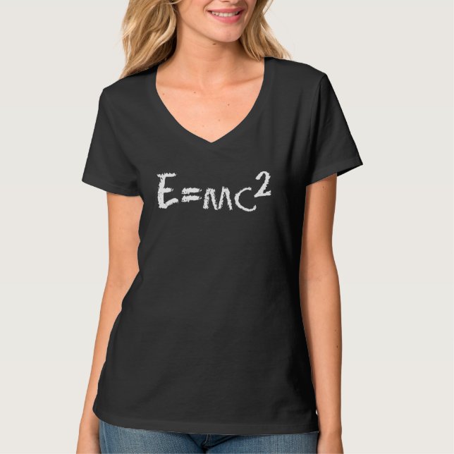 T-shirt Équation Emc2 amusante physique Einstein (Devant)