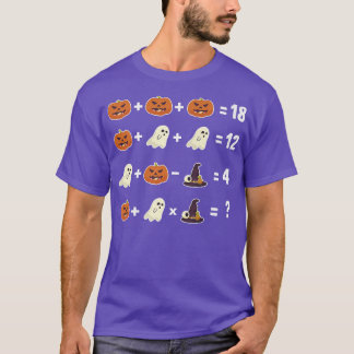 T-shirt Equation Math Lazy Costume Halloween Funny Enseign