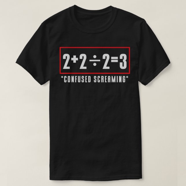 T-shirt équation mathématique (Design devant)
