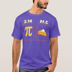 T-shirt Équation mathématique de jour Pi