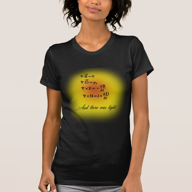 T-shirt Équations de Maxwell (Devant)