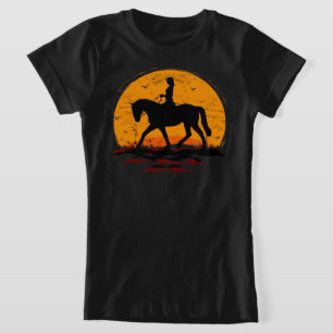 T-Shirt Equestre - Coucher de soleil à cheval - équitation