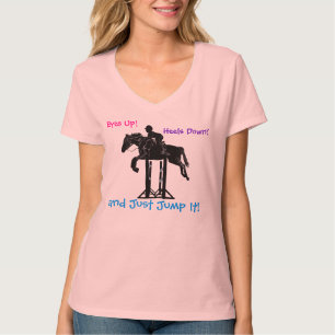 T-shirt équestre de chasseur d'amusement/cheval de