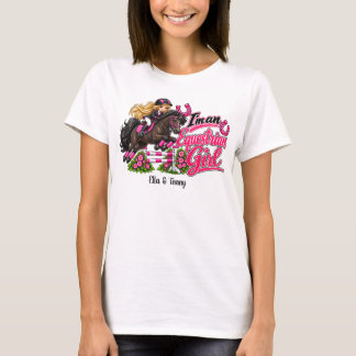 T-Shirt Équestre Personnalisé pour Adolescentes/Fe