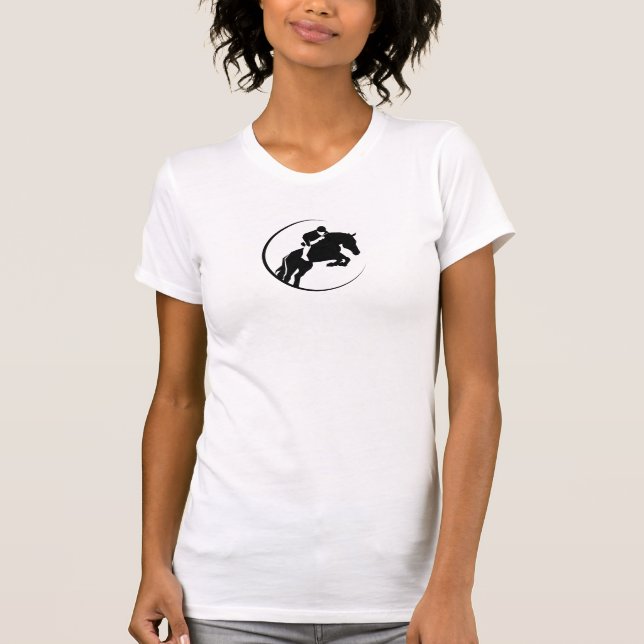 T-shirt Équestre violet (Devant)