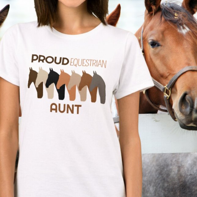 T-shirt Equestrian Tante Fière (Créateur téléchargé)