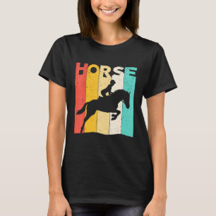 T-shirt Equestrianisme Femmes équitation Filles Cheval Sty