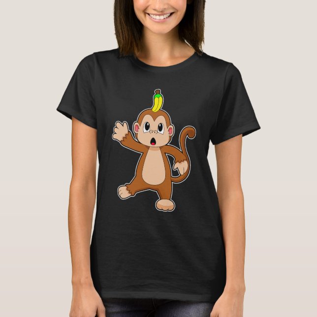 T-shirt Équilibrage de la banane singe (Devant)