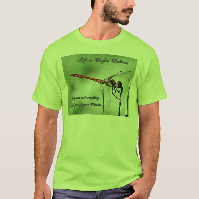 T-shirt Équilibre avec la nature (Devant)