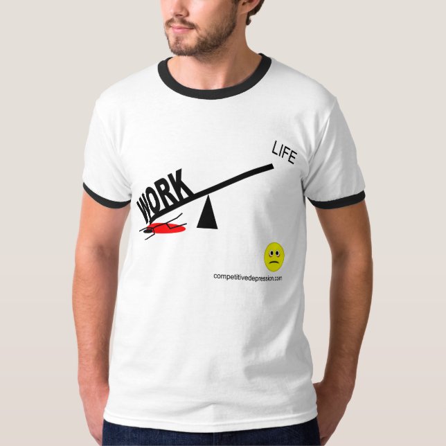 T-shirt équilibre de la Travail-vie (Devant)