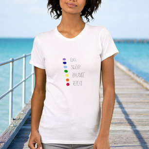 T-shirt Equilibre de sommeil Manger Design Chakra simple