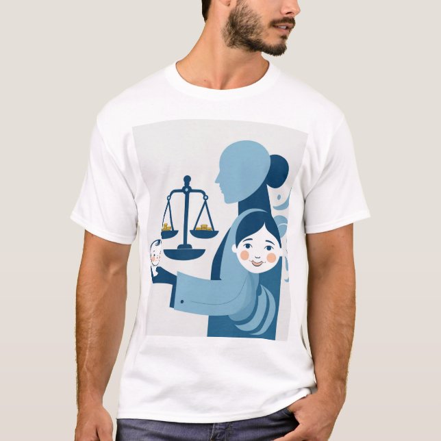 T-shirt "Équilibre entre amour et responsabilité - Mère A (Devant)